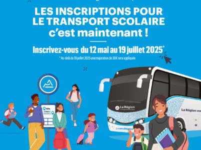 Inscriptions pour le transport scolaire